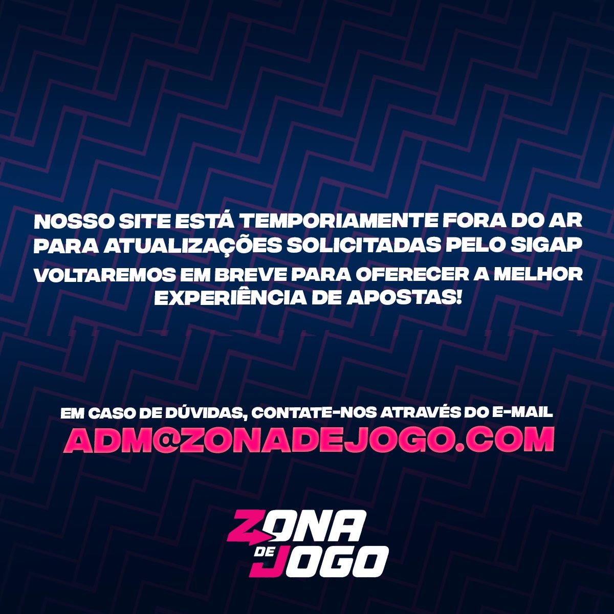 Site em manutenção.